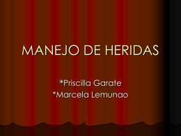 MANEJO DE HERIDAS