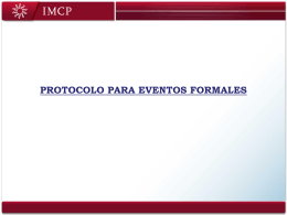 Protocolo de Eventos Formales