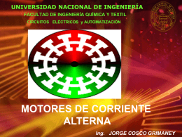 motores de ca – asïncronos - Ing. Jorge Cosco Grimaney
