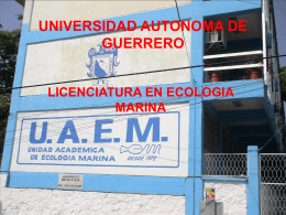 plan-ecologia marina guerrero - Facultad de Ciencias Marinas