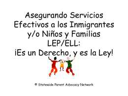 Estudiantes Inmigrantes - Statewide Parent Advocacy Network, Inc.