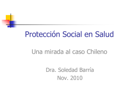 Protección Social en Salud