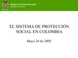 SISTEMA DE PROTECCIÓN SOCIAL