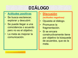 diálogo - discusión
