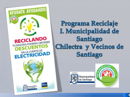 Ecochilectra - Aseo - Municipalidad de santiago