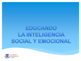 Presentación: "Educar la inteligencia social y emocional"