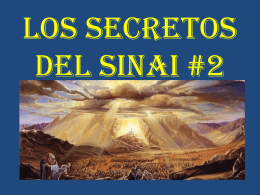 LOS SECRETOS DEL SINAI # 2 Monte de Efraim