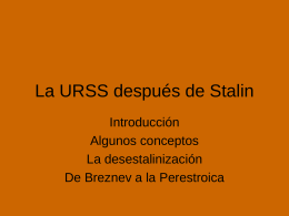 La URSS de Stalin
