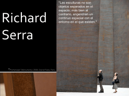 Richard Serra - WordPress.com