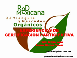 5.Experiencias de certificación participativa, Red