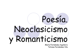 Poesia Neoclasicismo y Romanticismo