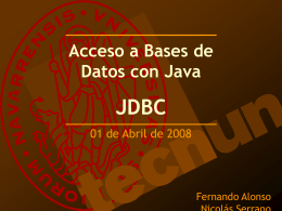 JDBC - Tecnun