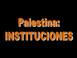 Palestina-INSTITUCIONES