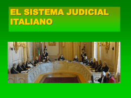 EL SISTEMA JUDICIAL ITALIANO - Cultura