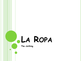 La Ropa - hcspanish
