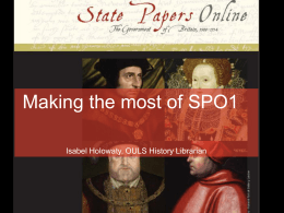 State Papers Online I