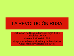 La Revolución rusa [PPT 480 KB]