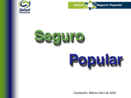 Seguro Popular de Salud - Secretaría de Salud :: México