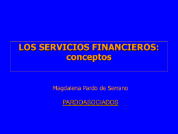 LOS SERVICIOS FINANCIEROS
