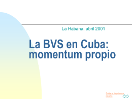 La BVS en Cuba
