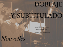 Trabajo_Doblaje y Subtitulado