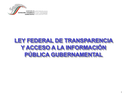 ley federal de transparencia y acceso a la información pública