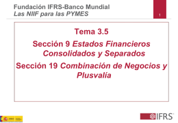 Tema 3.5 Sección 9 Estados Financieros Consolidados y