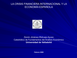 Diagnóstico Crisis - Universidad de Valladolid