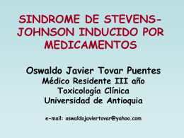 sindrome de stevens-johnson inducido por - E