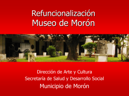 Refuncionalización Museo de Morón