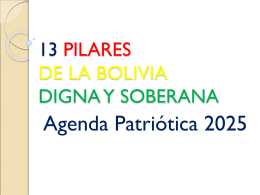 13 Pilares de la Bolivia Digan y Soberana