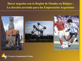 Presentación de Flandes - Bélgica