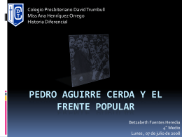 Pedro Aguirre cerda y el frente popular