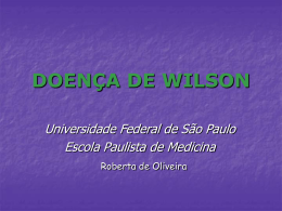 DOENÇA DE WILSON