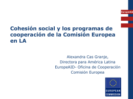 Lograr inclusión y cohesión social en los programas de cooperación