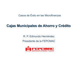 Cajas Municipales de Ahorro y Crédito