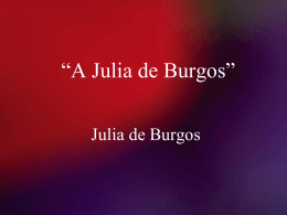 A Julia de Burgos PPT