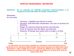 RENTAS FINANCIERAS CONSTANTES Y VARIABLES