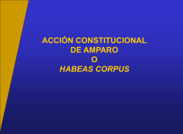 Recurso de Amparo. - Facultad de Derecho