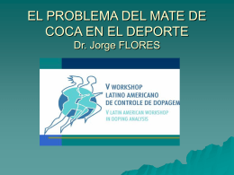 consideraciones sobre el concepto de doping y el mate de coca