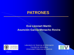 PATRONES - Universidad Politécnica de Valencia
