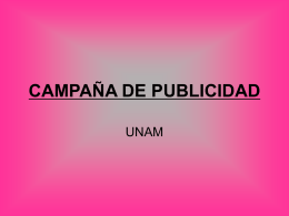 CAMPAÑA DE PUBLICIDAD
