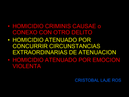 homicidio. dr. laje ross - Curso Psicología Forense