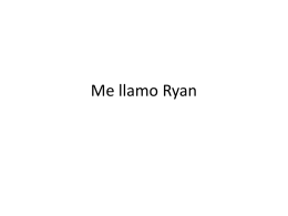 Me llamo Ryan
