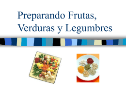 Preparing Fruits, Vegetables, & Legumes