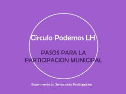 Círculo Podemos LH procesos municip