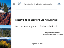 presentación - Red Reserva Biosfera Araucarias