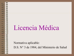 Licencia Medicas - Escuela Sindical