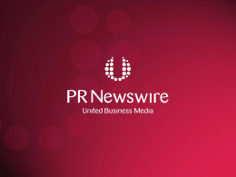 Qué es PR Newswire?