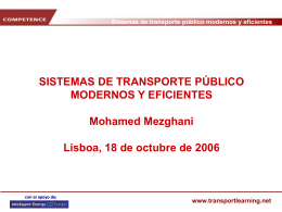 Sistemas de transporte público modernos y